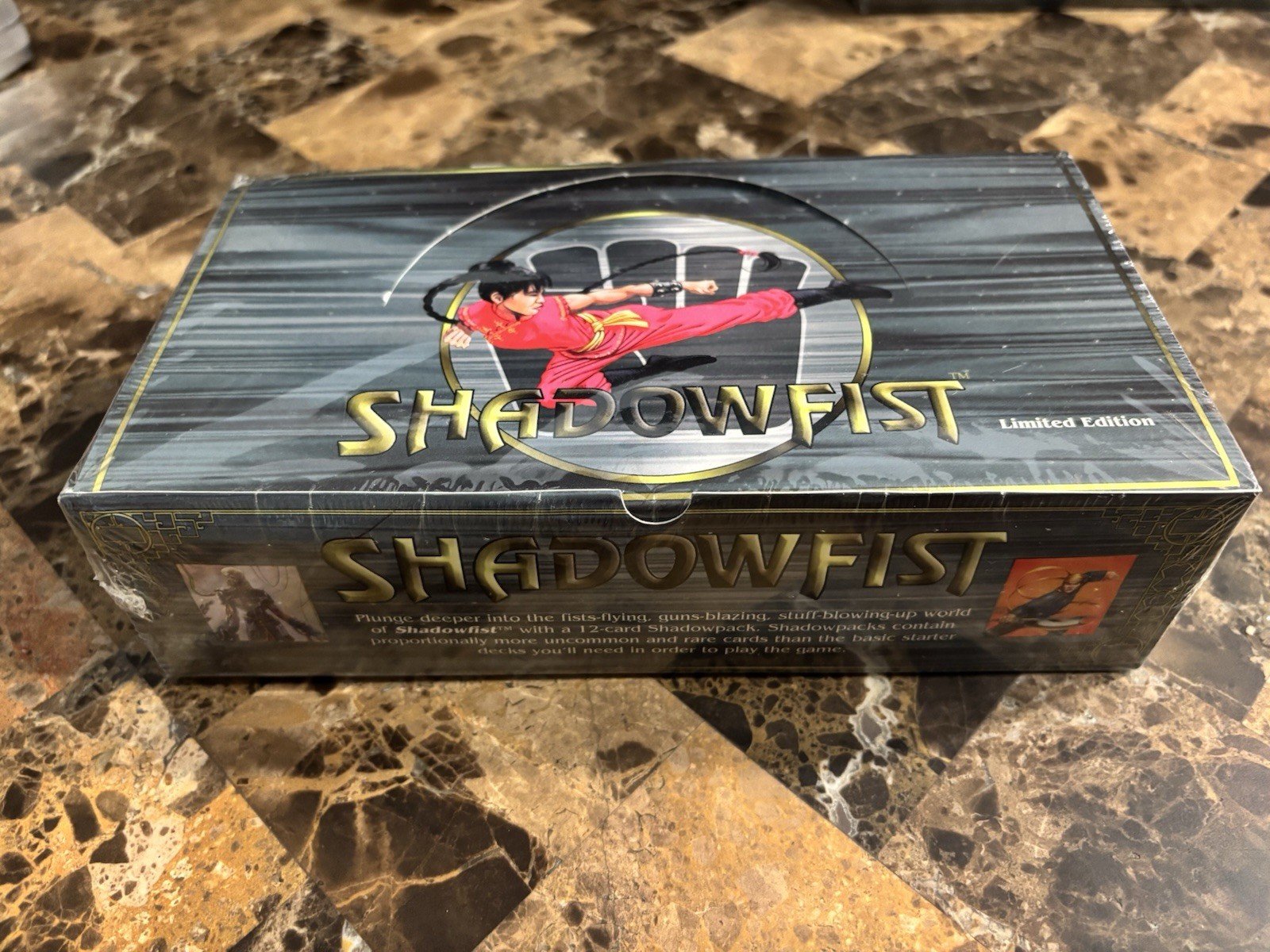 Shadowfist CCG Limited Edition Booster Box Sealed 1995 Daedalus OOP Rare Last 1 Shadowfist CCG Limited Edition Booster Box Sealed 1995 Daedalus OOP Rare Last 1