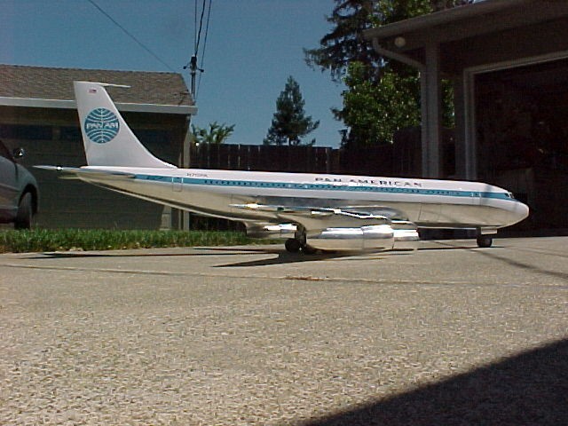 Boeing 707 Pan American Airlines  - 7 Foot Wingspan / wood & fiberglass