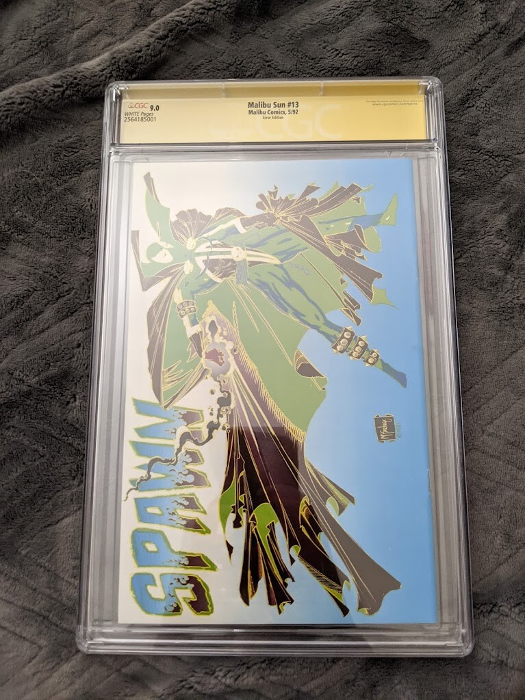 MALIBU SUN #13 CGC 9.0 SIGNED SS McFarlane NEGATIVE ERROR VERSION ULTRA RARE MALIBU SUN #13 CGC 9.0 SIGNED SS McFarlane NEGATIVE ERROR VERSION ULTRA RARE