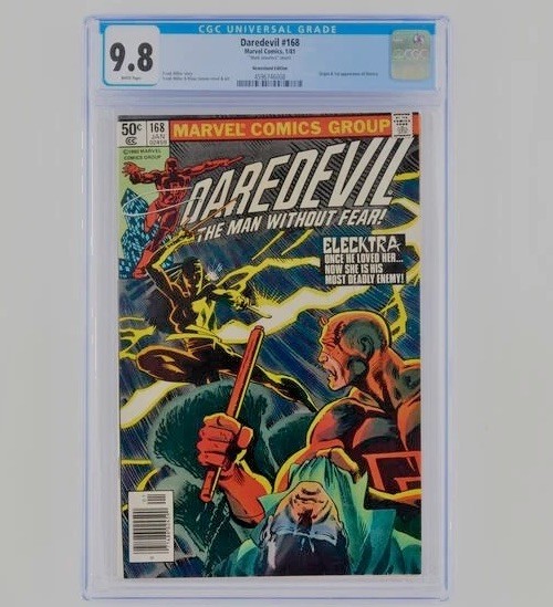 Daredevil 168 Newsstand Mark Jewelers CGC 9.8 1st Elektra 1 Of 1 Absolute Grail Daredevil 168 Newsstand Mark Jewelers CGC 9.8 1st Elektra 1 Of 1 Absolute Grail
