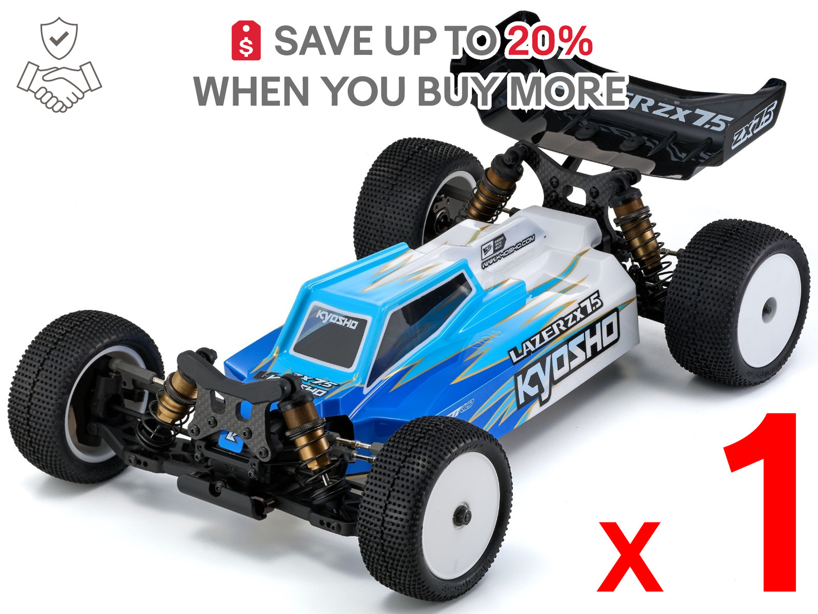 NON-US x1 Kyosho 1/10 EP 4WD Racing Buggy LAZER ZX7.5 34331 RC Car