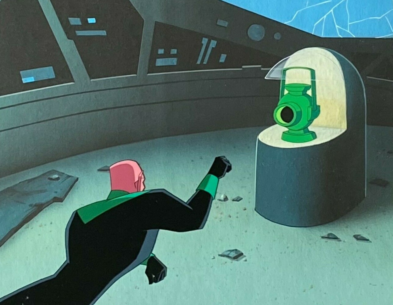 BRUCE TIMM rare GREEN LANTERN Abin Sur cel OBG In Brightest Day SUPERMAN COA CC