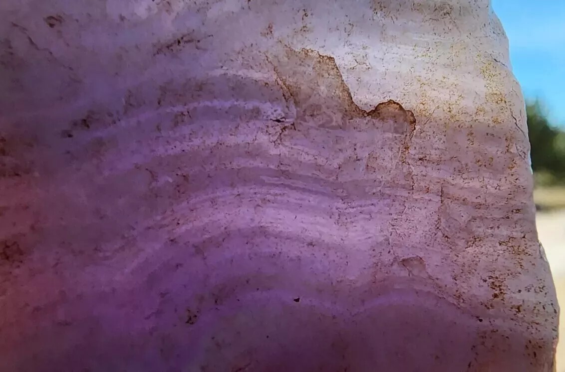 VERY Rare ELLENSBURG BLUE AGATE Beautiful Rough Purple Museum Quality (77 grams)