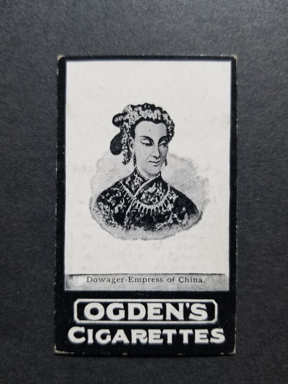 1900 / 1901 Ogden's CIXI card EMPRESS DOWAGER CHINA (Dragon Lady) [慈禧太后]