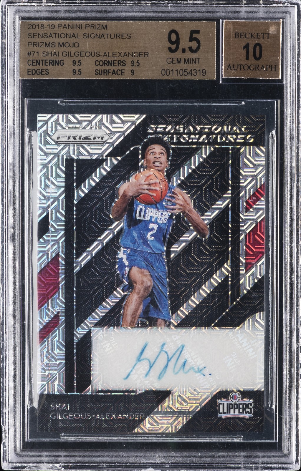 2018-19 PANINI PRIZM PRIZMS MOJO #71 SHAI GILGEOUS-ALEXANDER BGS 9.5 2018-19 PANINI PRIZM PRIZMS MOJO #71 SHAI GILGEOUS-ALEXANDER BGS 9.5