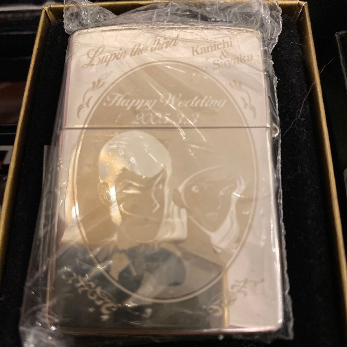 Zippo lighter items ZIPPO Lupin III Happy Wedding 2005.3.3 Commemorative Model M