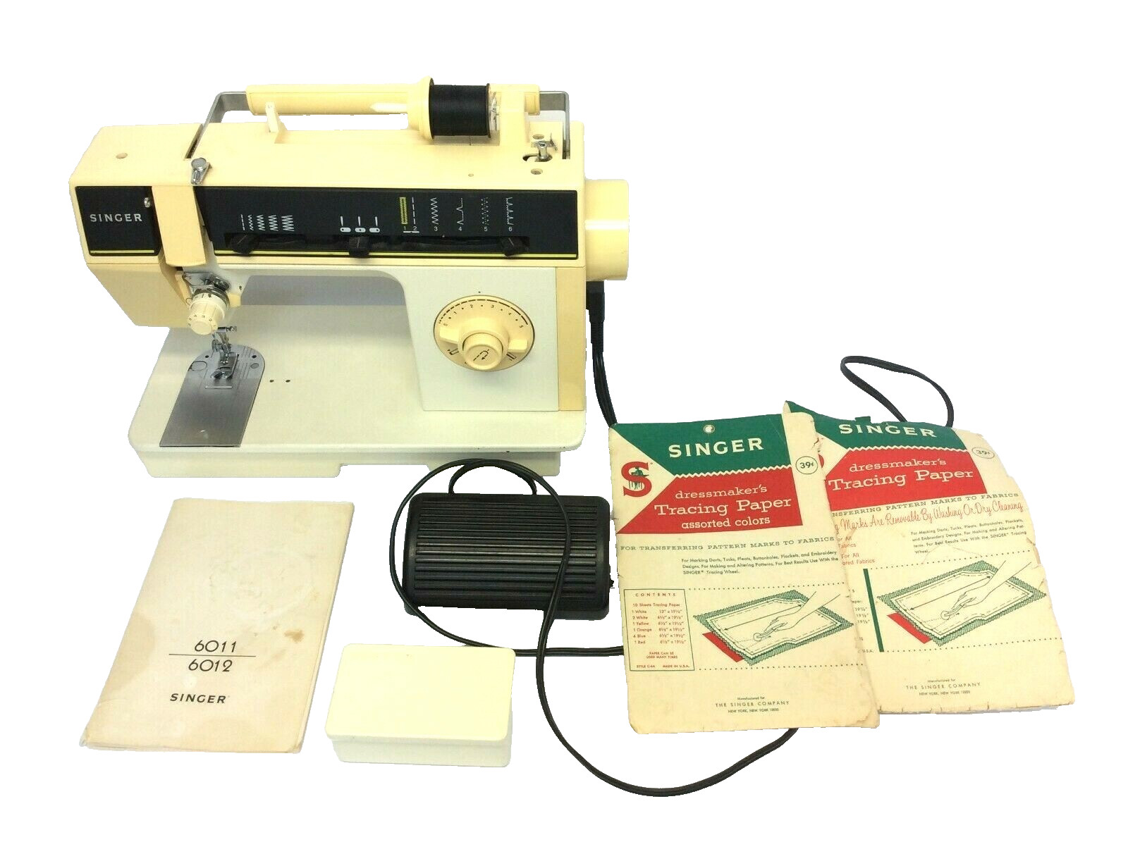 Singer 6012 C C91240376 120 Volts 60hz Brazil Sewing Machine Working Vintage