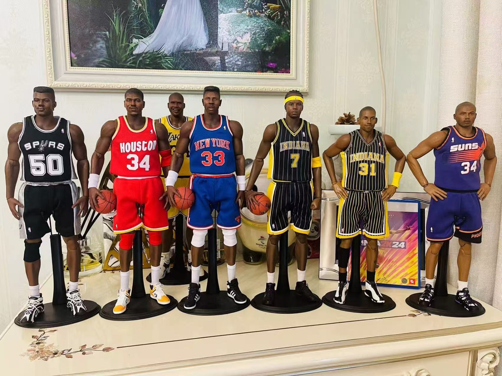 1/6 scale Reggie Miller David Robinson Patrick Ewing 8 pcs 1/6 scale Reggie Miller David Robinson Patrick Ewing 8 pcs