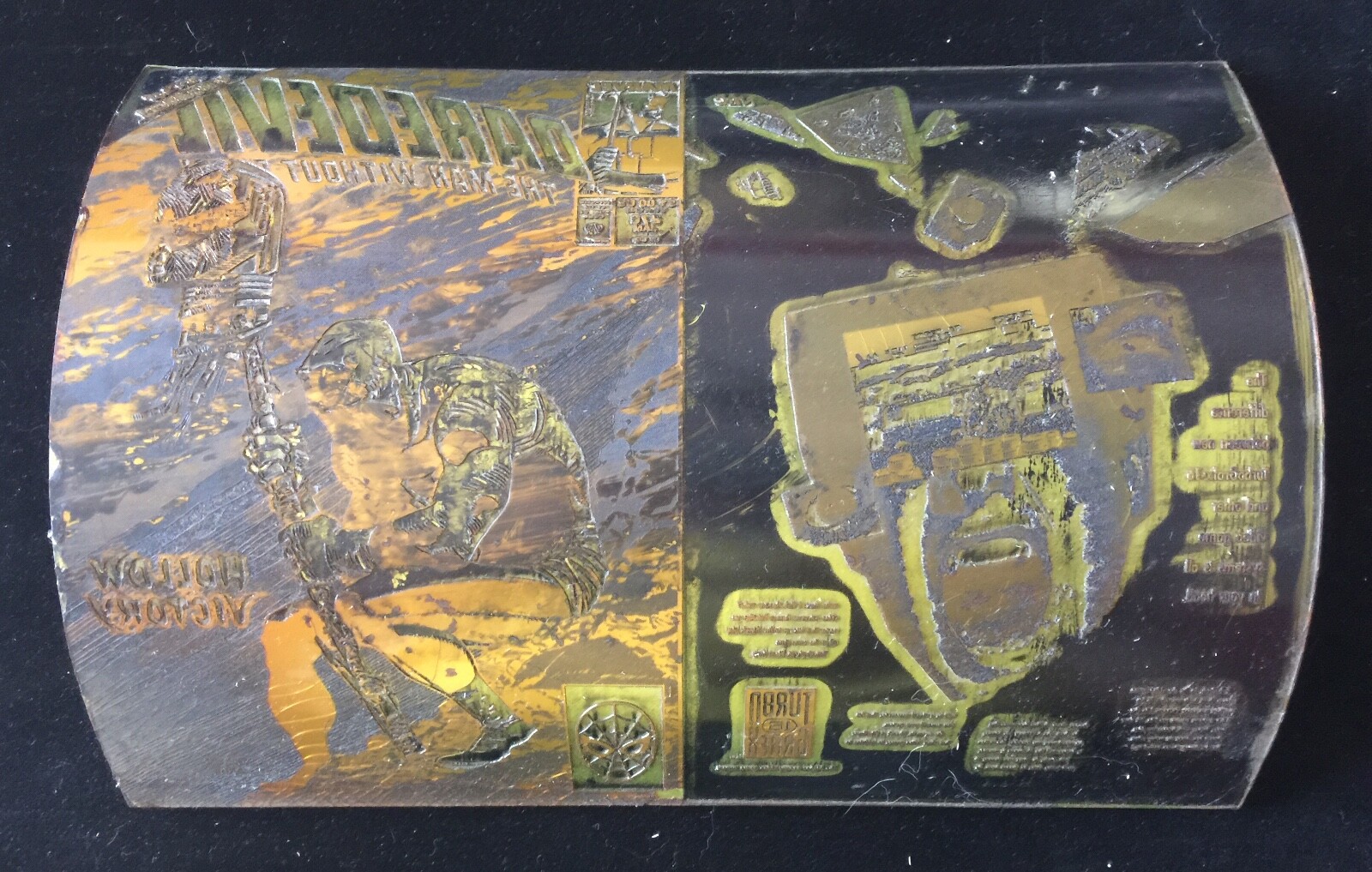 JOHN ROMITA JR AL WILLIAMSON DAREDEVIL 276 COMIC BOOK COVER ART PRINTING PLATE JOHN ROMITA JR AL WILLIAMSON DAREDEVIL 276 COMIC BOOK COVER ART PRINTING PLATE
