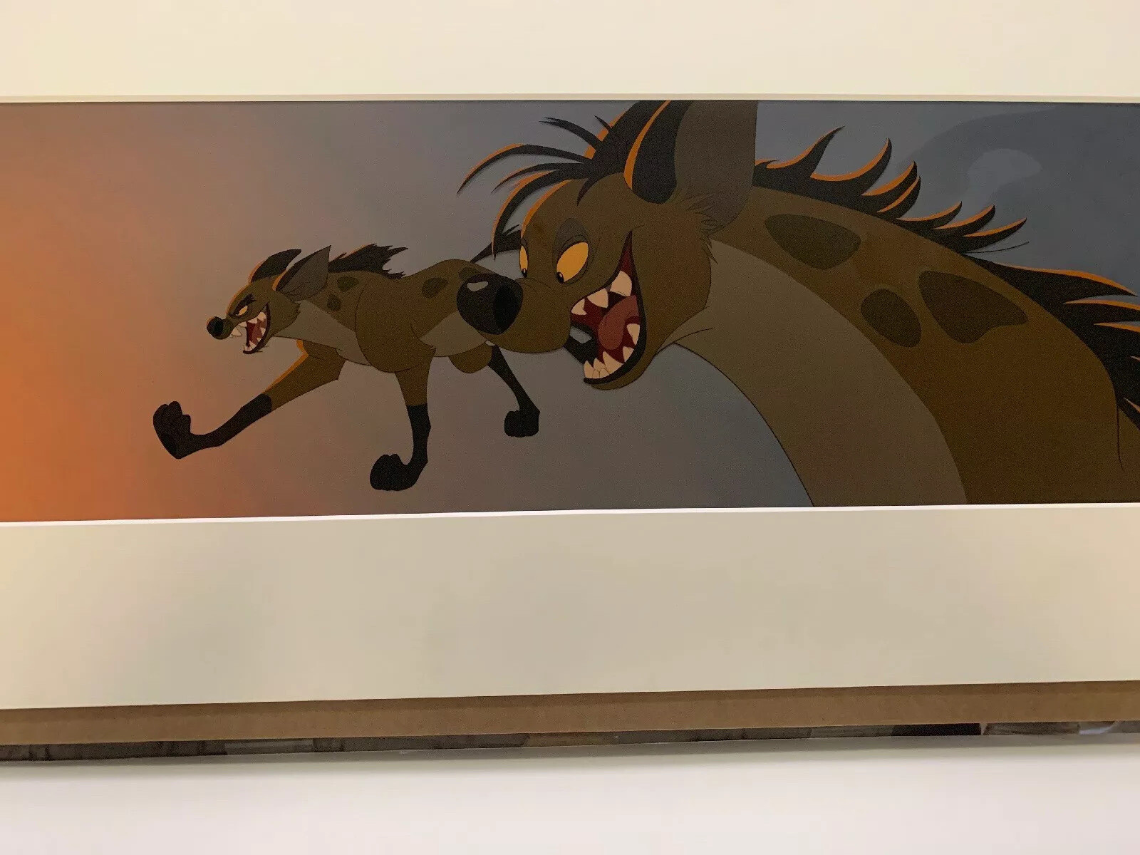 Lion King Production Background auctioned at Sotheby's Hyenas.   Black FriSale