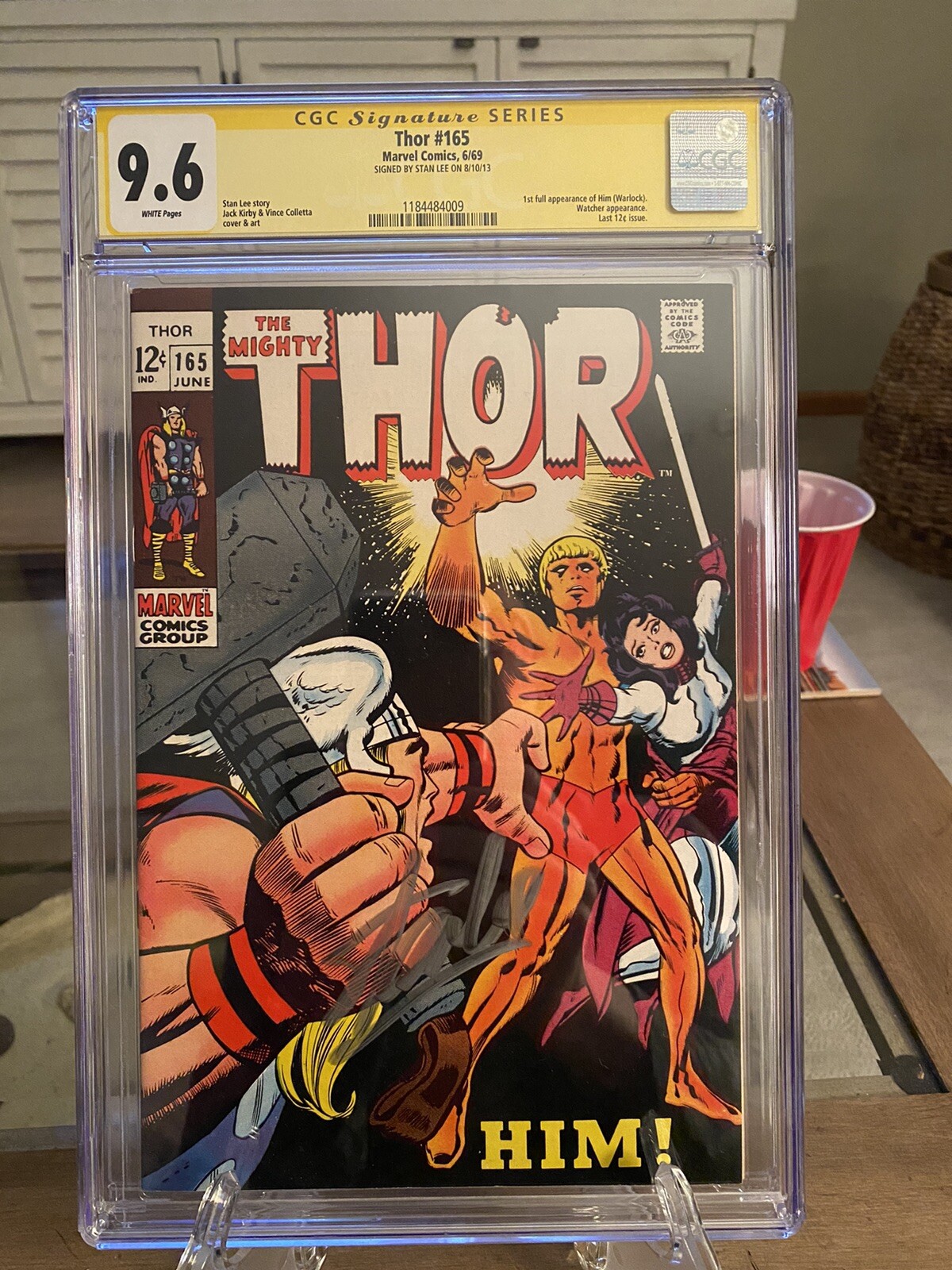 Thor 165 - Cgc 9.6 - Single Highest Graded - SS Lee First App of HIM Key MOV