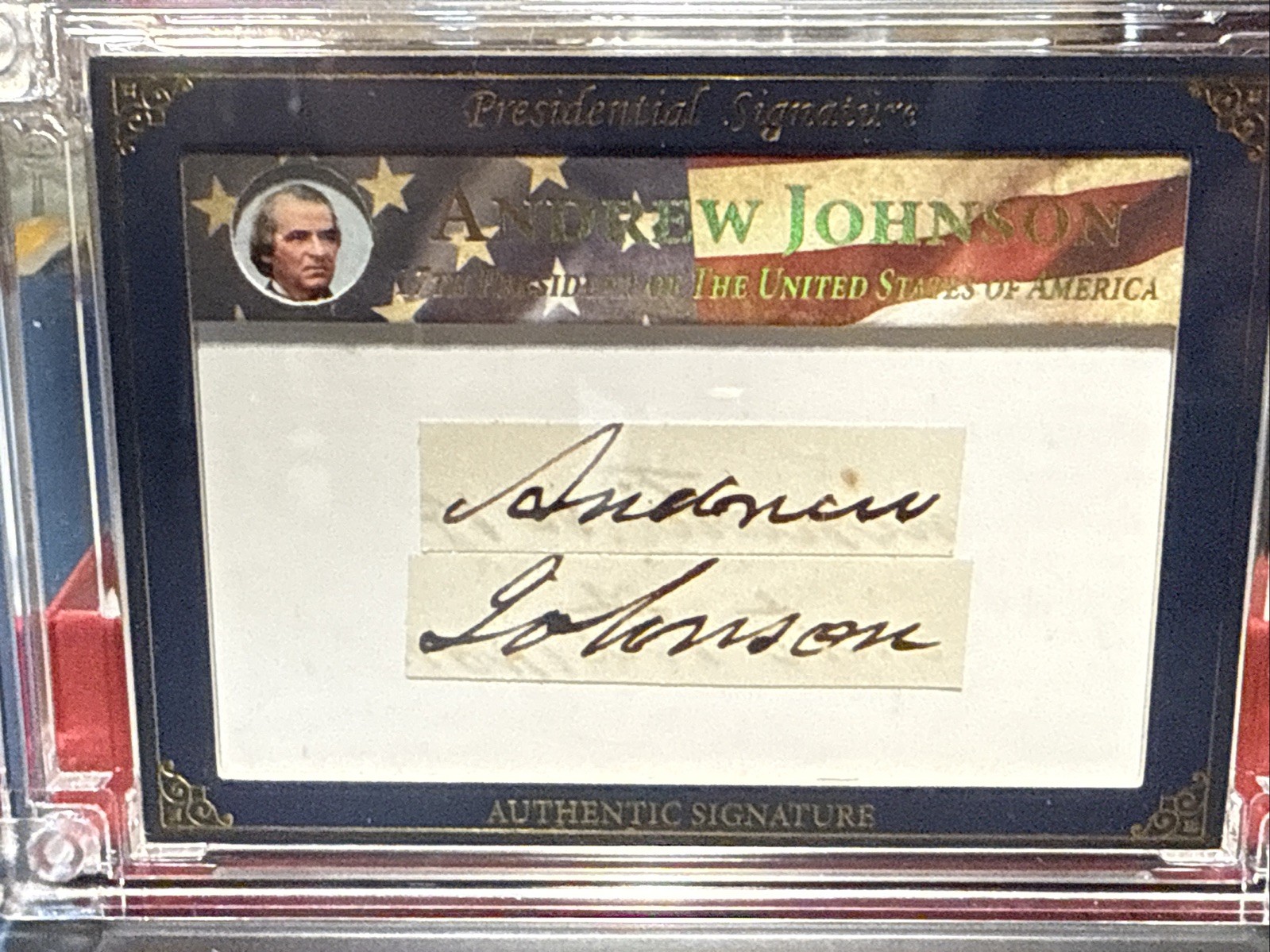 POTUS 2025 Andrew Johnson Authentic Signature Autograph 3/3 Rare Beautiful Auto POTUS 2025 Andrew Johnson Authentic Signature Autograph 3/3 Rare Beautiful Auto