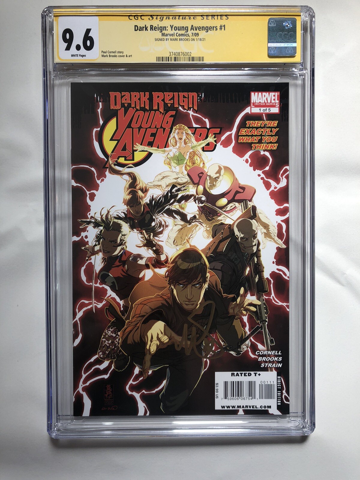 Dark Reign Young Avengers #1 CGC 9.6 Signed Enchantress Sylvie Lushton Loki Dark Reign Young Avengers #1 CGC 9.6 Signed Enchantress Sylvie Lushton Loki