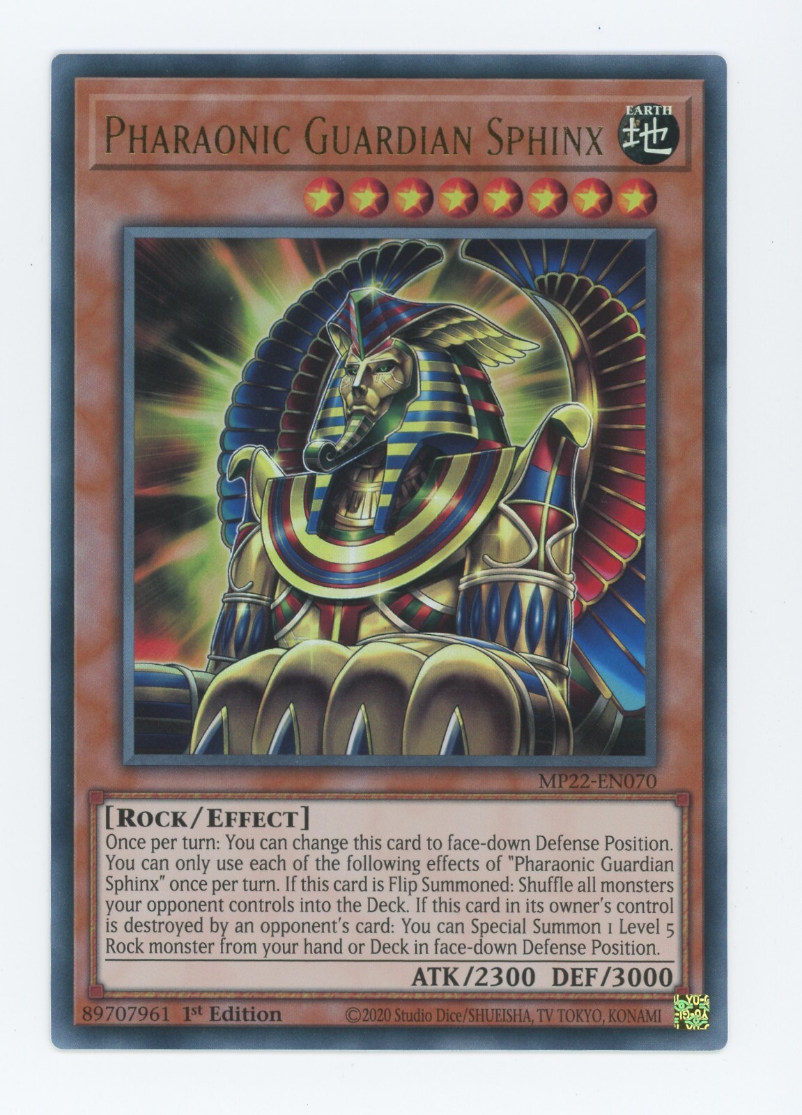 Yugioh Pharaonic Guardian Sphinx MP22-EN070 Ultra Rare 1stEdition NM x3 Play Set Yugioh Pharaonic Guardian Sphinx MP22-EN070 Ultra Rare 1stEdition NM x3 Play Set