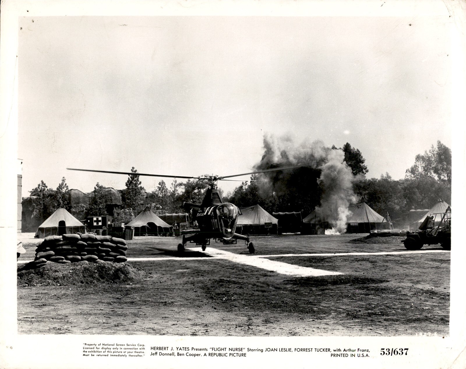 LD375 1953 Original Photo HELICOPTER IN LD375 1953 Original Photo HELICOPTER IN