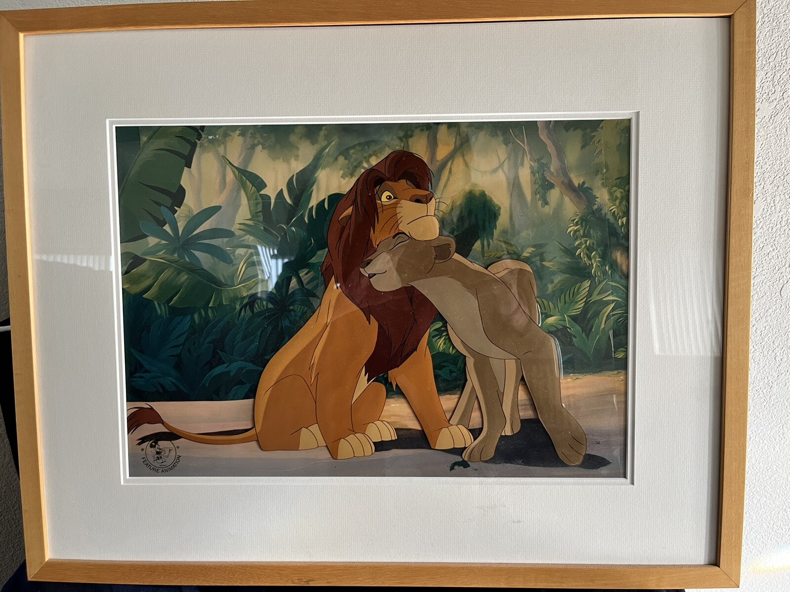 Lion King Simba and Nala Limited Edition - Cast Members Only - Cel 74/188