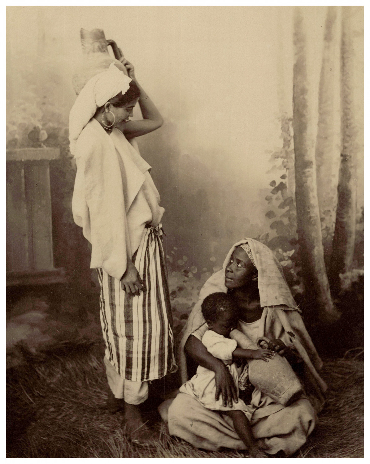 Antonio Cavilla, Morocco, Moorish Women Vintage Albumen Print Albumen Print Antonio Cavilla, Morocco, Moorish Women Vintage Albumen Print Albumen Print