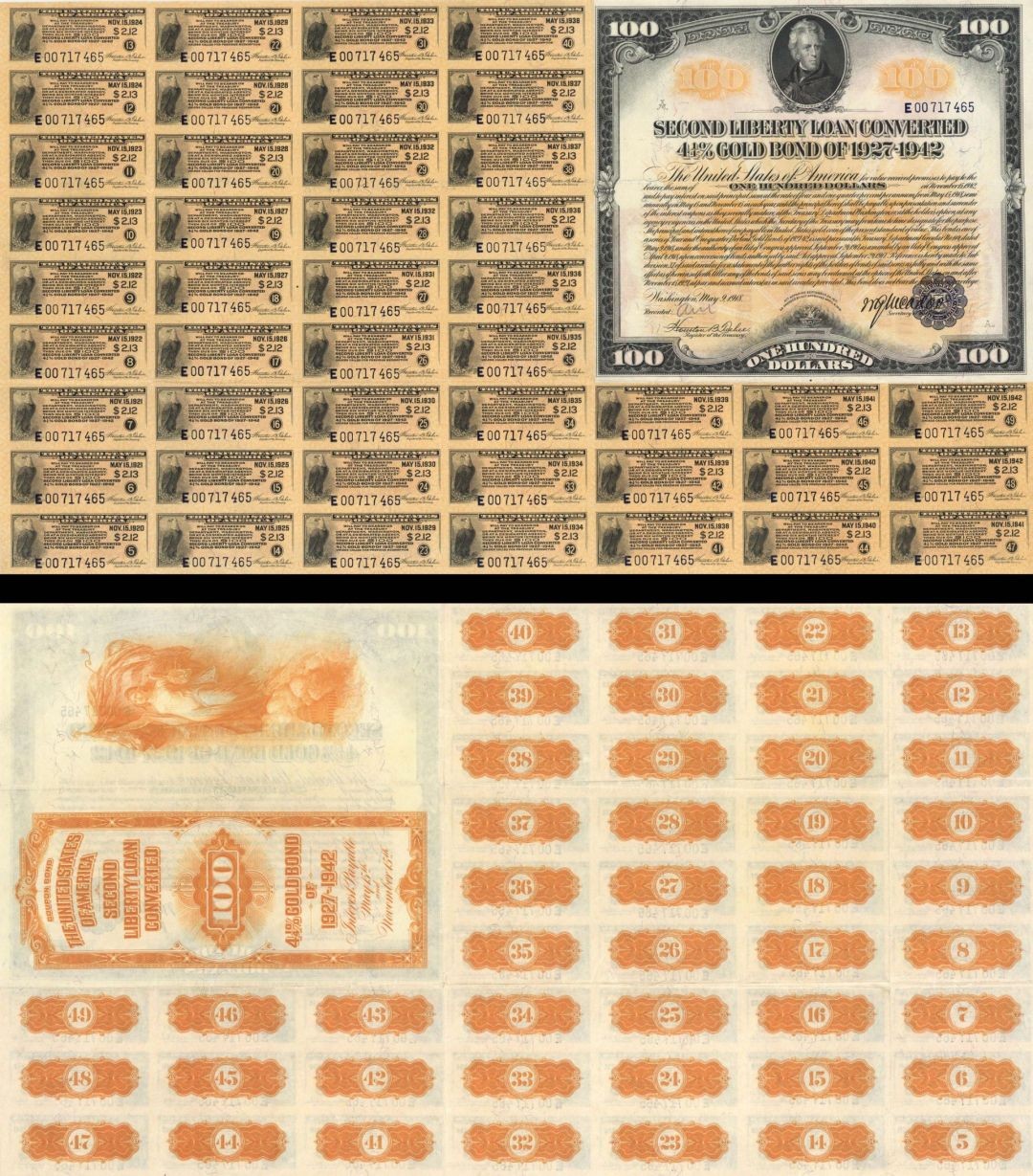 Second Liberty Loan Converted 4 1/4% Gold Bond of 1927-1942 - $100 2nd Liberty Second Liberty Loan Converted 4 1/4% Gold Bond of 1927-1942 - $100 2nd Liberty