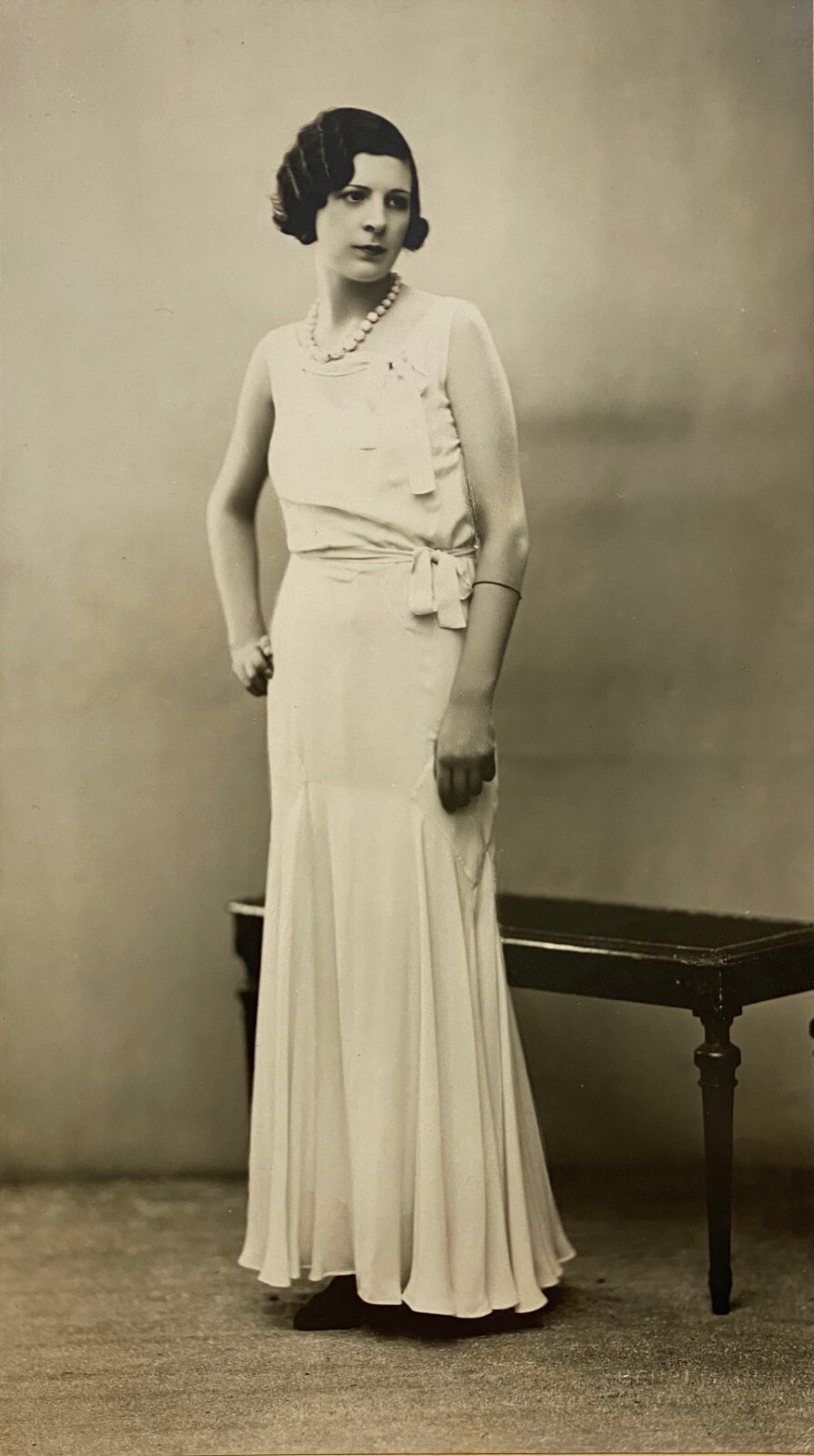 Vintage Fashion 1930, Henri Manuel Vintage Silver Print Signed on Cardboard