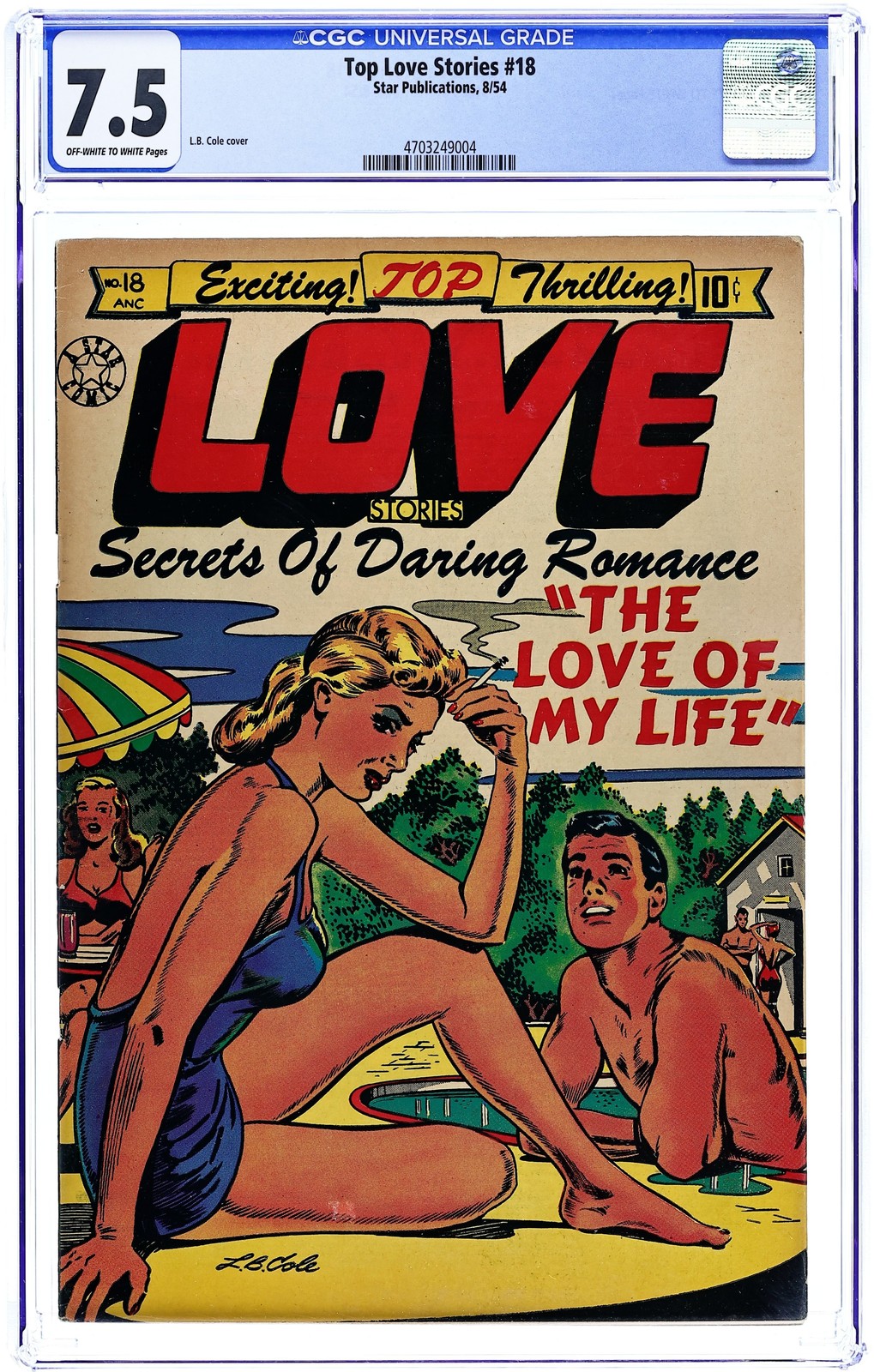 Top Love Stories #18 CGC 7.5 1953 4703249004