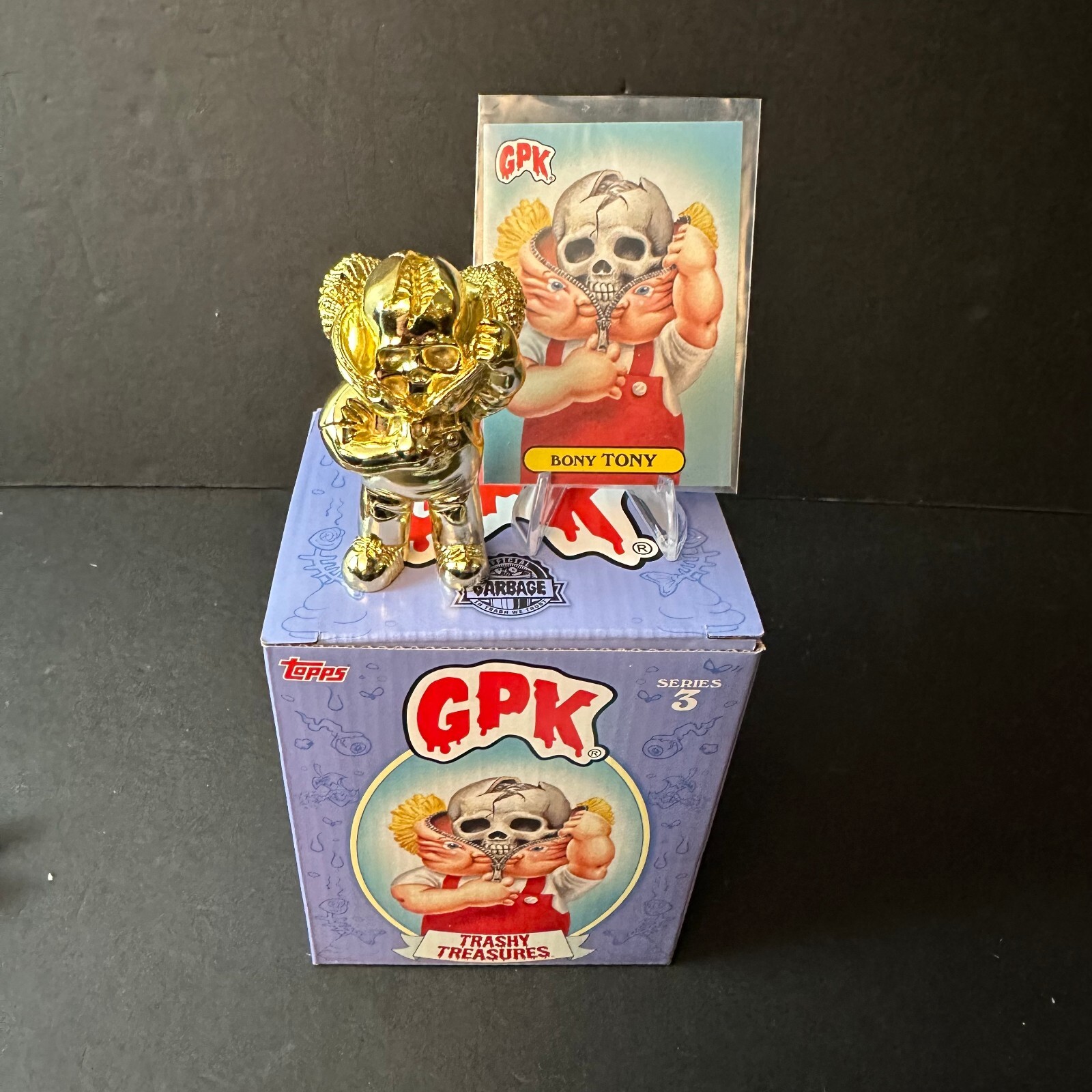 Garbage Pail Kids Trashy Treasures Series 3 *GOLD* BONY TONY - 2021 Garbage Pail Kids Trashy Treasures Series 3 *GOLD* BONY TONY - 2021