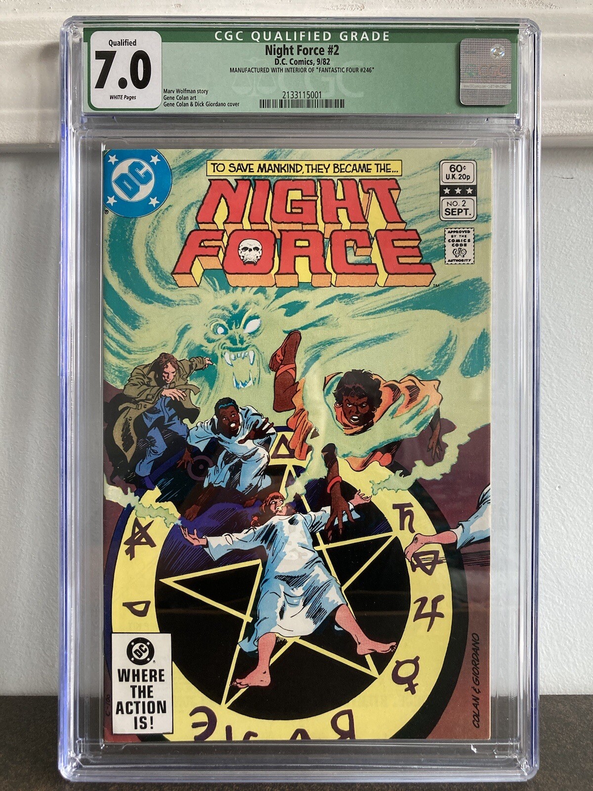 NIGHT FORCE 2 WITH FANTASTIC FOUR 246 INTERIOR MANUFACTURING ERROR CGC DC MARVEL NIGHT FORCE 2 WITH FANTASTIC FOUR 246 INTERIOR MANUFACTURING ERROR CGC DC MARVEL