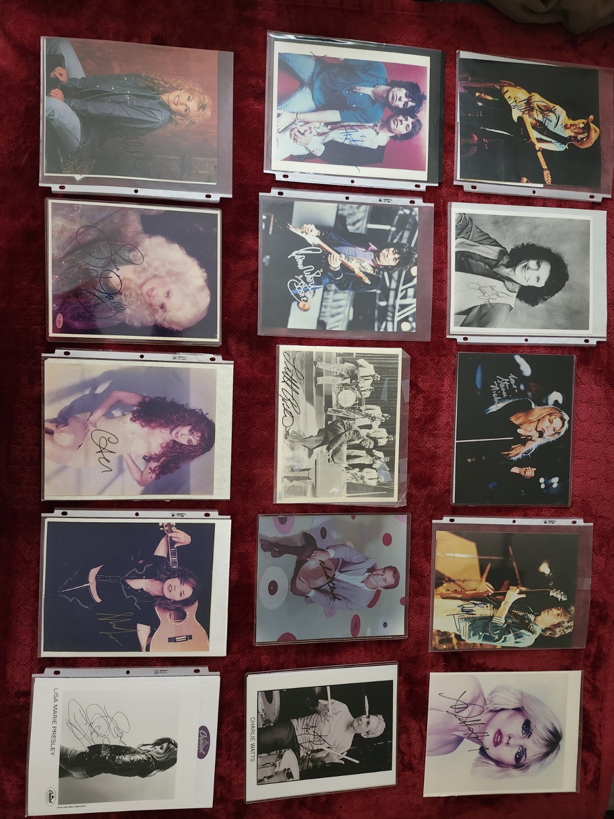 Booklet Of Absolutely Stunning Musician Autograph Memorabilia Pictures