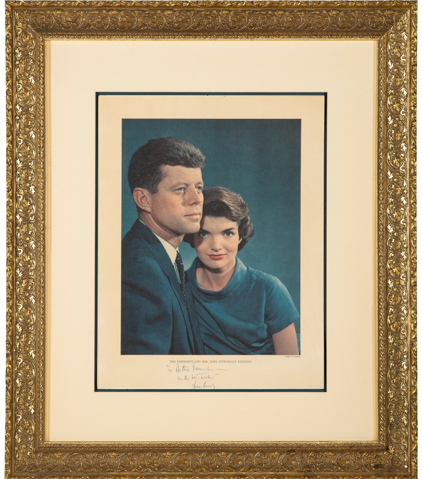 John F. Kennedy Signed Oversized Print by Yousuf Karsh PSA/DNA CERT John F. Kennedy Signed Oversized Print by Yousuf Karsh PSA/DNA CERT
