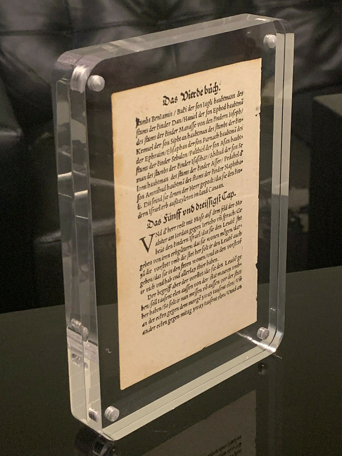 RAREST ANCIENT FIRST EDITION FIRST PRINTING - MARTIN LUTHER 1523 BIBLE LEAF PAGE RAREST ANCIENT FIRST EDITION FIRST PRINTING - MARTIN LUTHER 1523 BIBLE LEAF PAGE