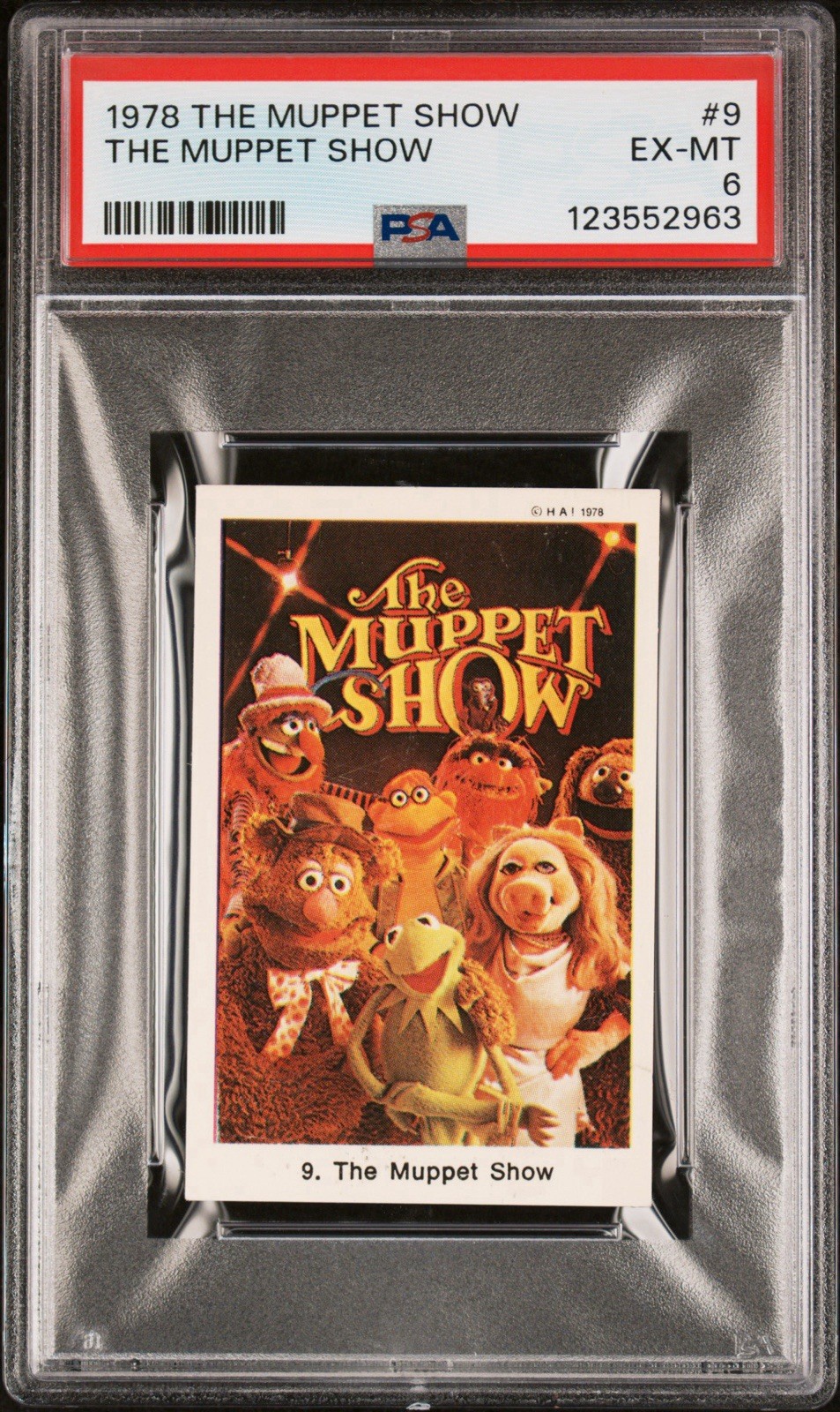 1978 SAMLARBILDER THE MUPPET SHOW #9 THE MUPPET SHOW PSA 6 Rare 1978 SAMLARBILDER THE MUPPET SHOW #9 THE MUPPET SHOW PSA 6 Rare