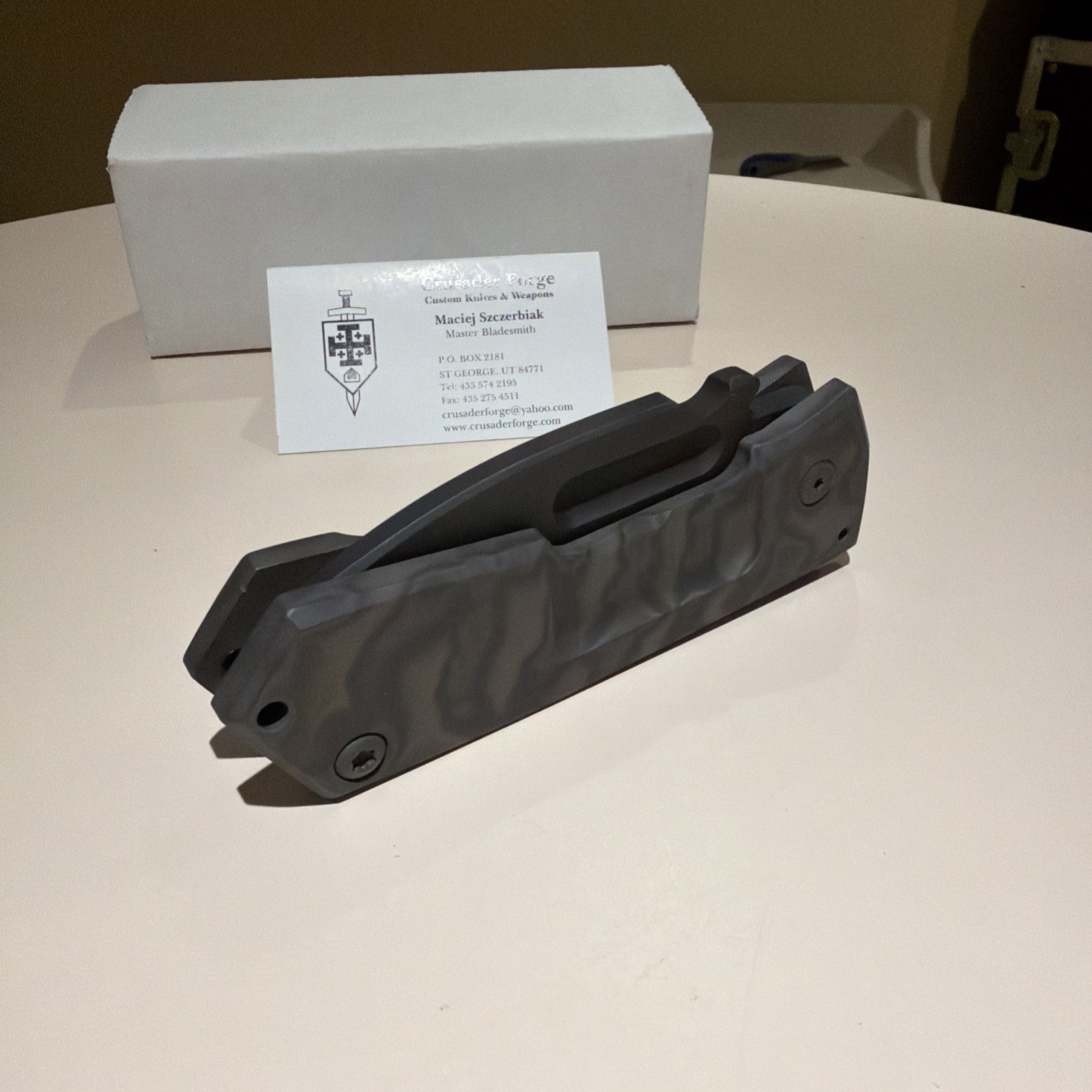 Crusader Forge Custom VIS F Knife / One of One Crusader Forge Custom VIS F Knife / One of One