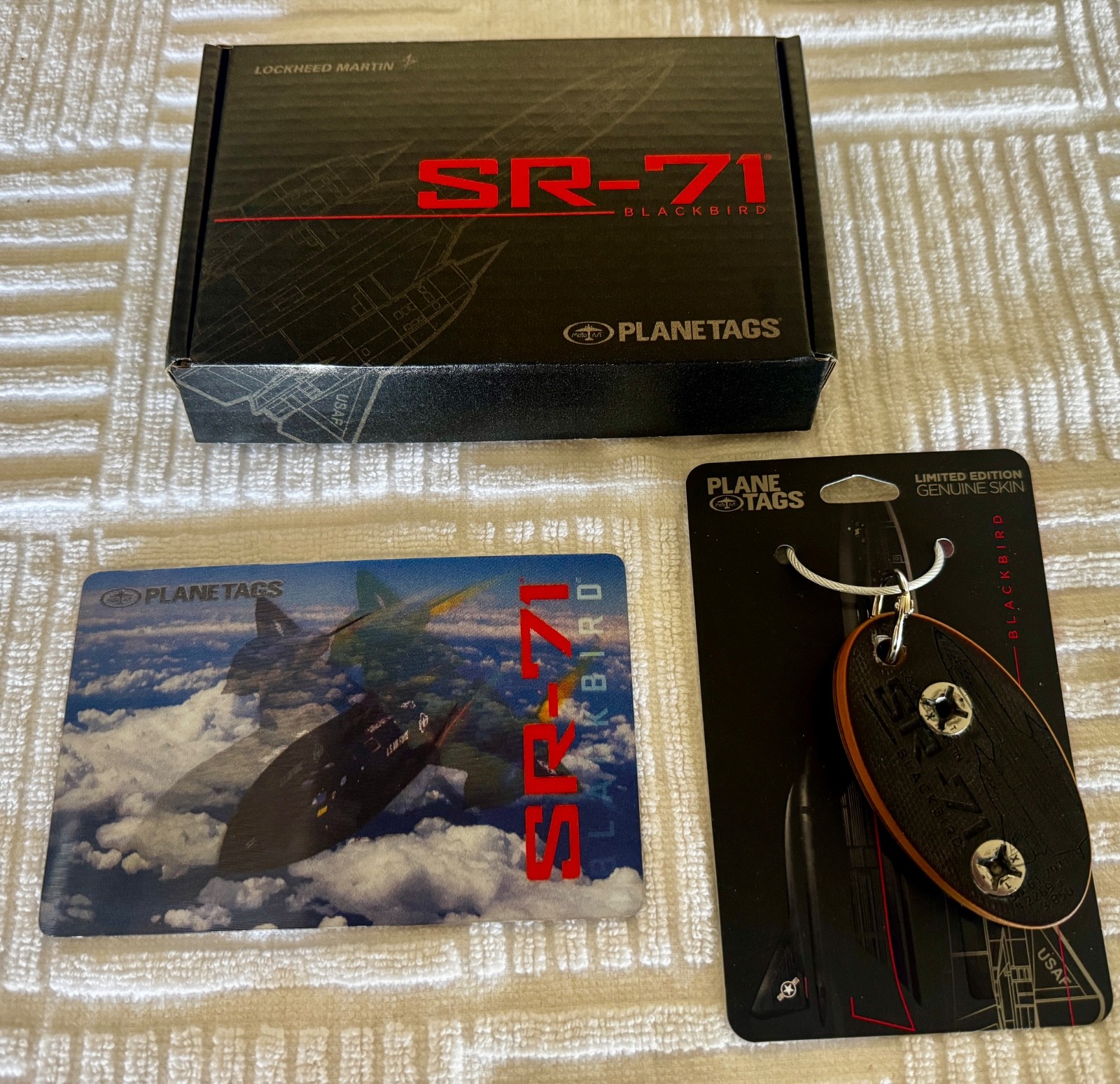 Lockheed Blackbird SR-71 Limited edition RARE skin with rivets plane tag Lockheed Blackbird SR-71 Limited edition RARE skin with rivets plane tag
