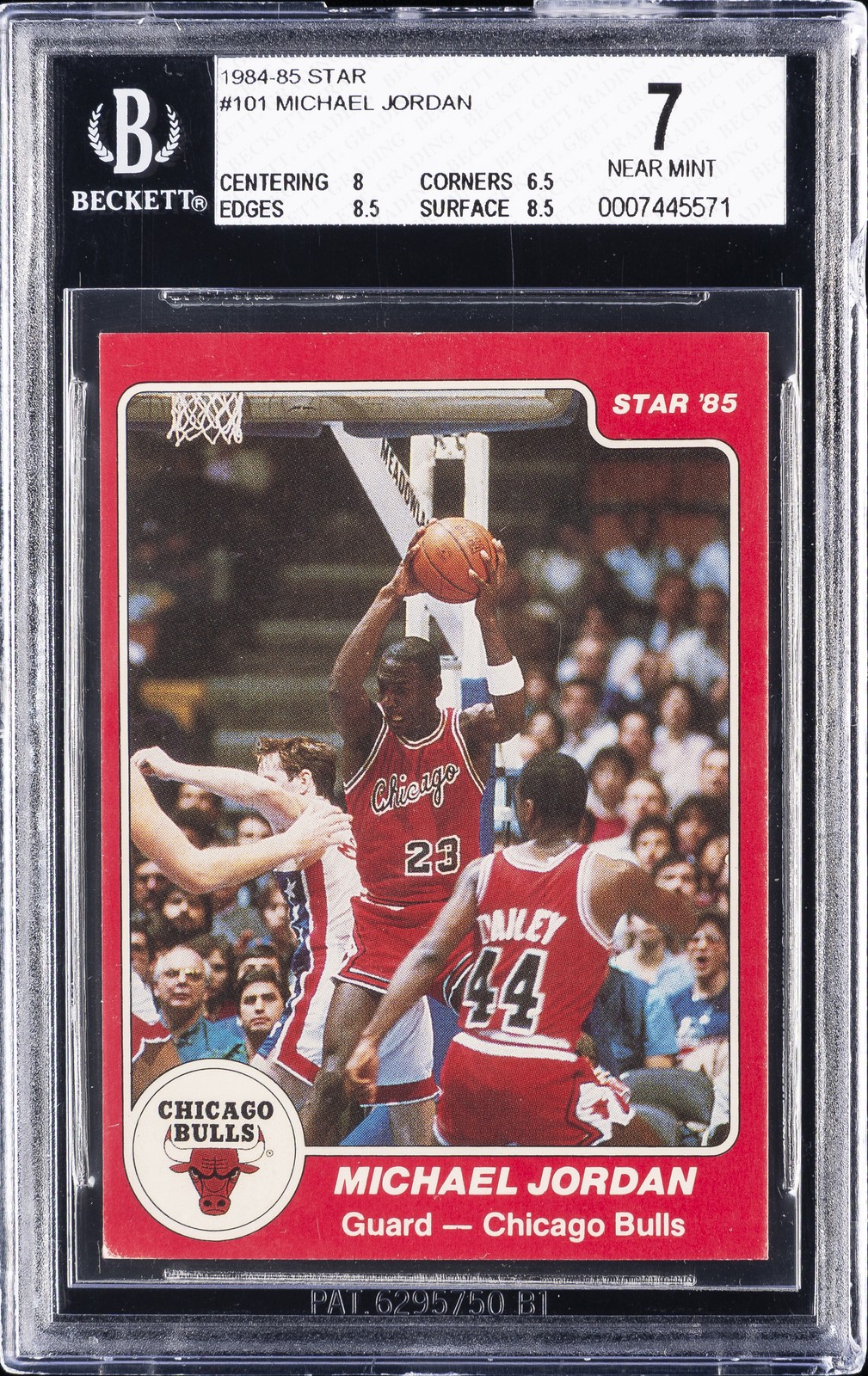 1984-85 STAR #101 MICHAEL JORDAN BGS 7 1984-85 STAR #101 MICHAEL JORDAN BGS 7