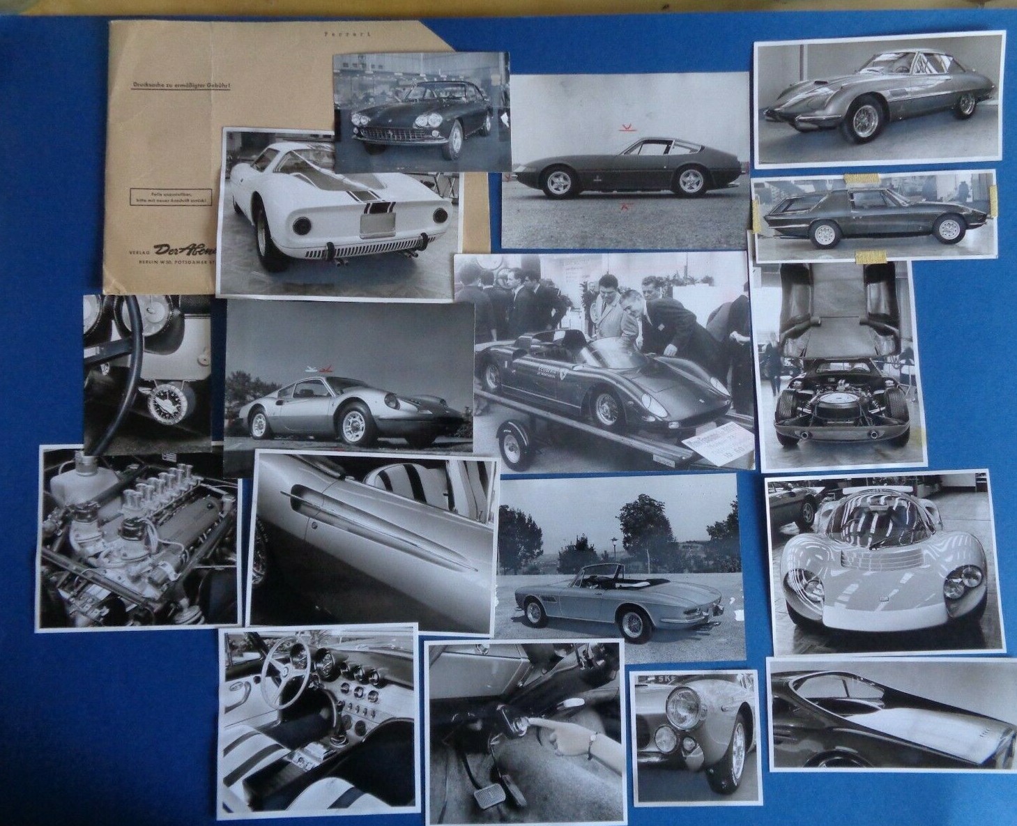Ferrari collection of 1960s German/Pininfarina press photos extremely rare set Ferrari collection of 1960s German/Pininfarina press photos extremely rare set