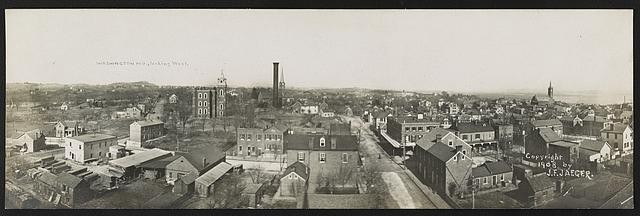 Photo:Washington Missouri 1908 Panoramic View Looking West Postcard Photo:Washington Missouri 1908 Panoramic View Looking West Postcard