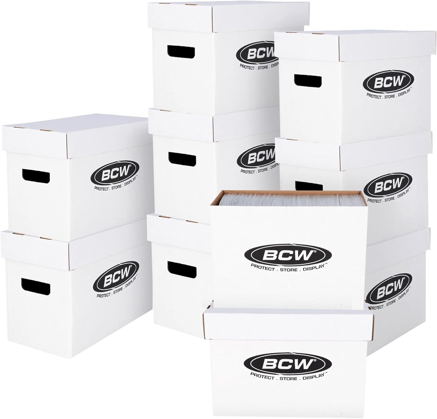 Short Comic Storage Box - 10 Pack | Holds 150-175 Current/Silver Age Comics | St Short Comic Storage Box - 10 Pack | Holds 150-175 Current/Silver Age Comics | St