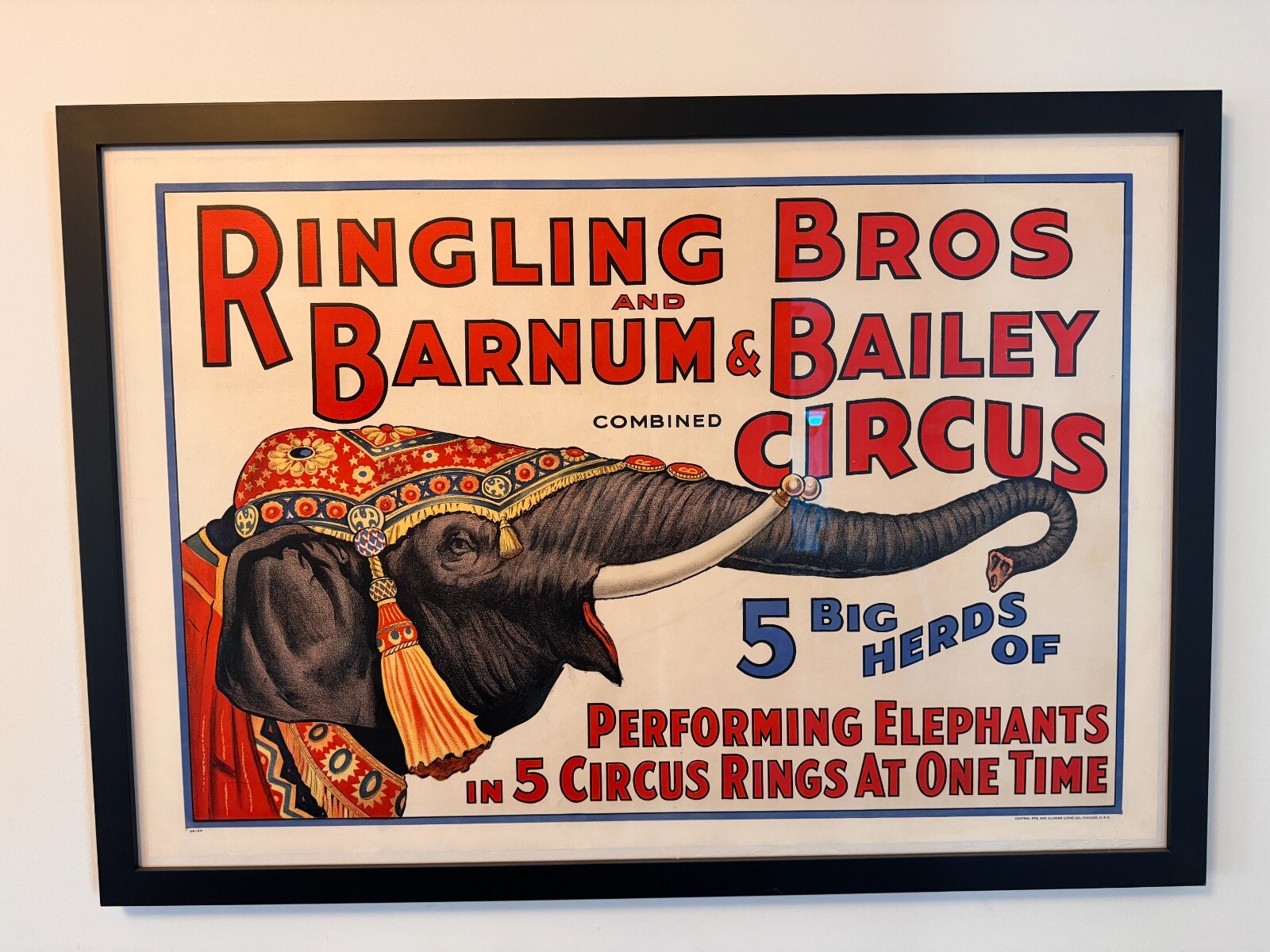 1932 Ringling Brothers and Barnum and Baily Circus Poster 28.25 1932 Ringling Brothers and Barnum and Baily Circus Poster 28.25