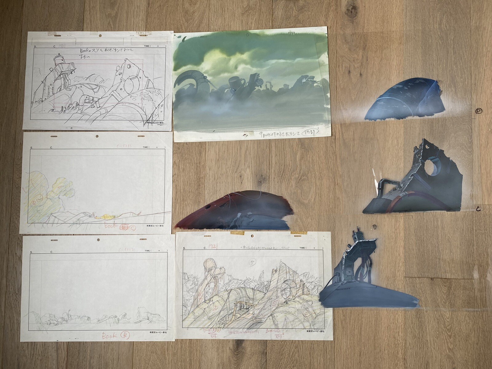 AKIRA Production Cel Set -アキラ ORIGINAL Hand Painted Background - 1988 AKIRA Production Cel Set -アキラ ORIGINAL Hand Painted Background - 1988