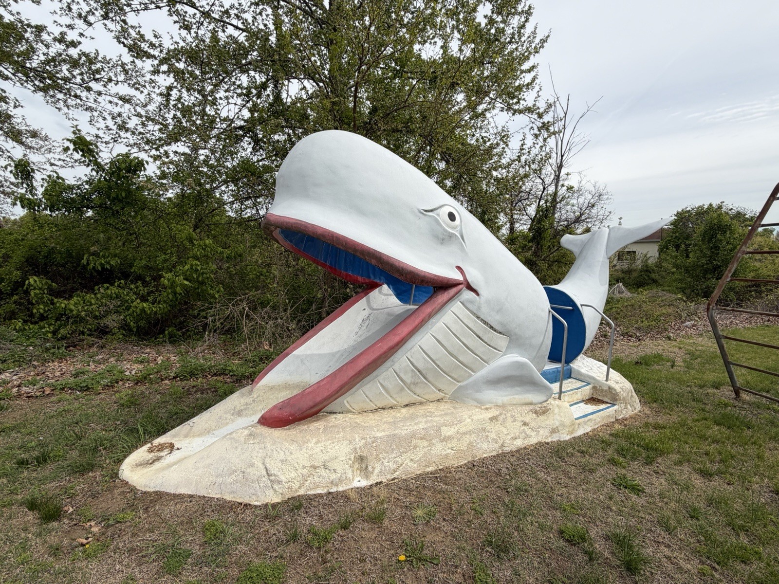 Vintage Huge Fiberglass Whale Slide By FAST 20’ Long About 10’ Tall Vintage Huge Fiberglass Whale Slide By FAST 20’ Long About 10’ Tall