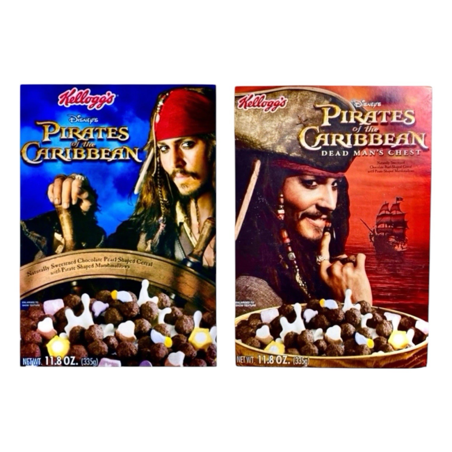 Kellogg’s Disney Pirates Of The Caribbean Complete Sealed Cereal Box Set (2) Kellogg’s Disney Pirates Of The Caribbean Complete Sealed Cereal Box Set (2)