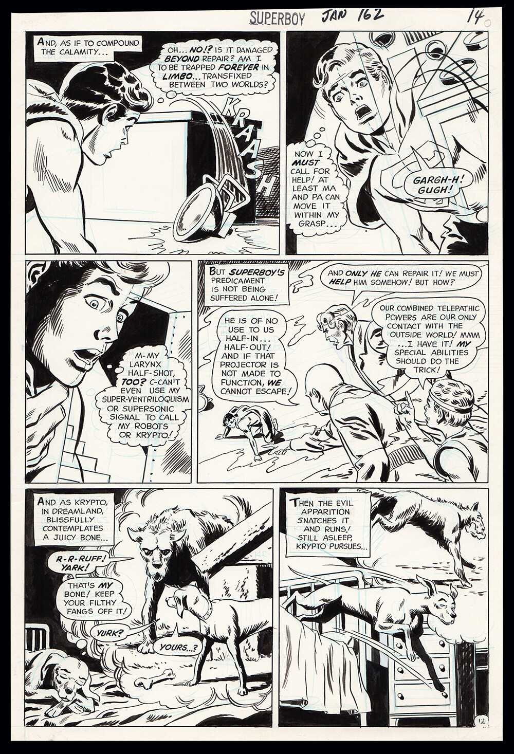 Superboy #162 art by Bob Brown Krypto Super Dog Phantom Zone Superboy #162 art by Bob Brown Krypto Super Dog Phantom Zone
