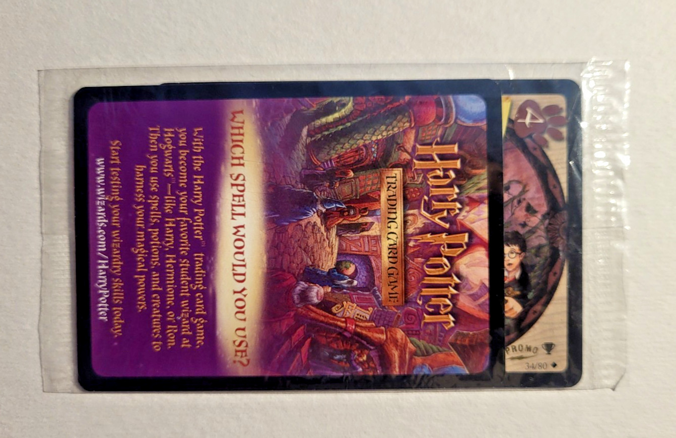 Wizards of the Coast 2001 Harry Potter Devil's Snare #34 PROMO SEALED WOTC