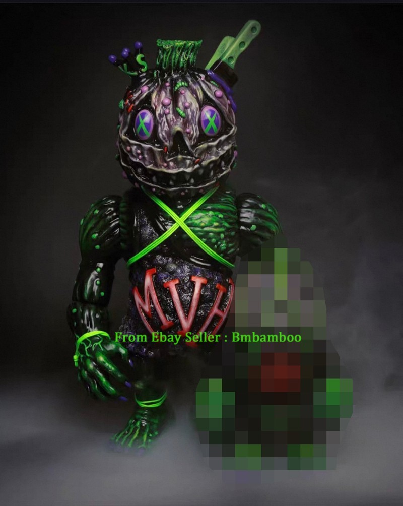 MVH Mutant Vinyl Hardcore Pumpkin King Sofubi Soft Vinyl Figure Model Collect