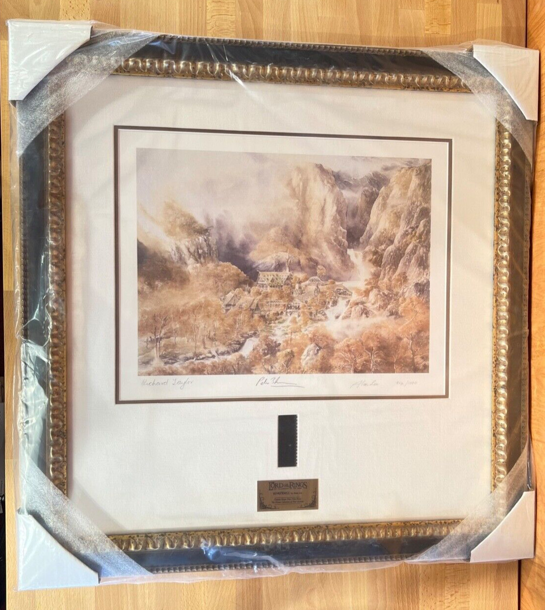 Sideshow WETA SIGNED Peter Jackson Alan Lee Rivendell GICLEE Lord of the Rings 