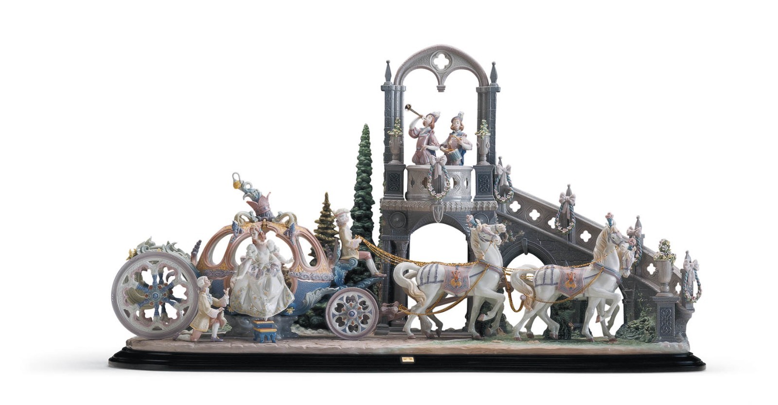 Lladro Cinderella's Arrival Carriage Sculpture Limited Edition 01001785 Lladro Cinderella's Arrival Carriage Sculpture Limited Edition 01001785