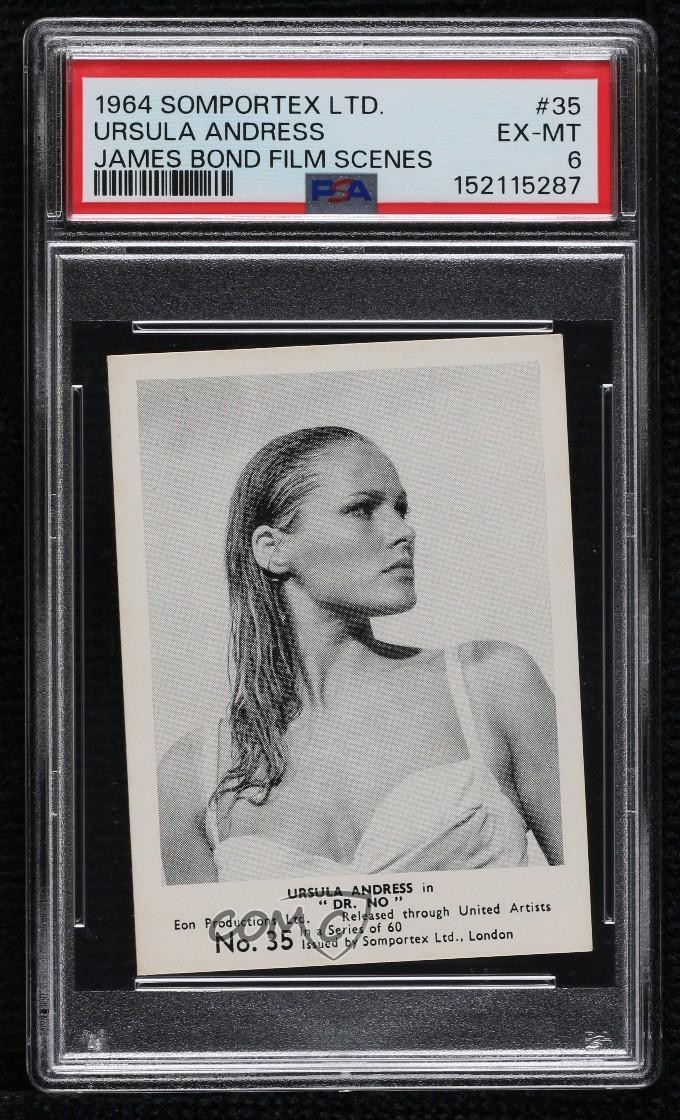 1964-65 Somportex James Bond 007 Ursula Andress #35 PSA 6 11bd