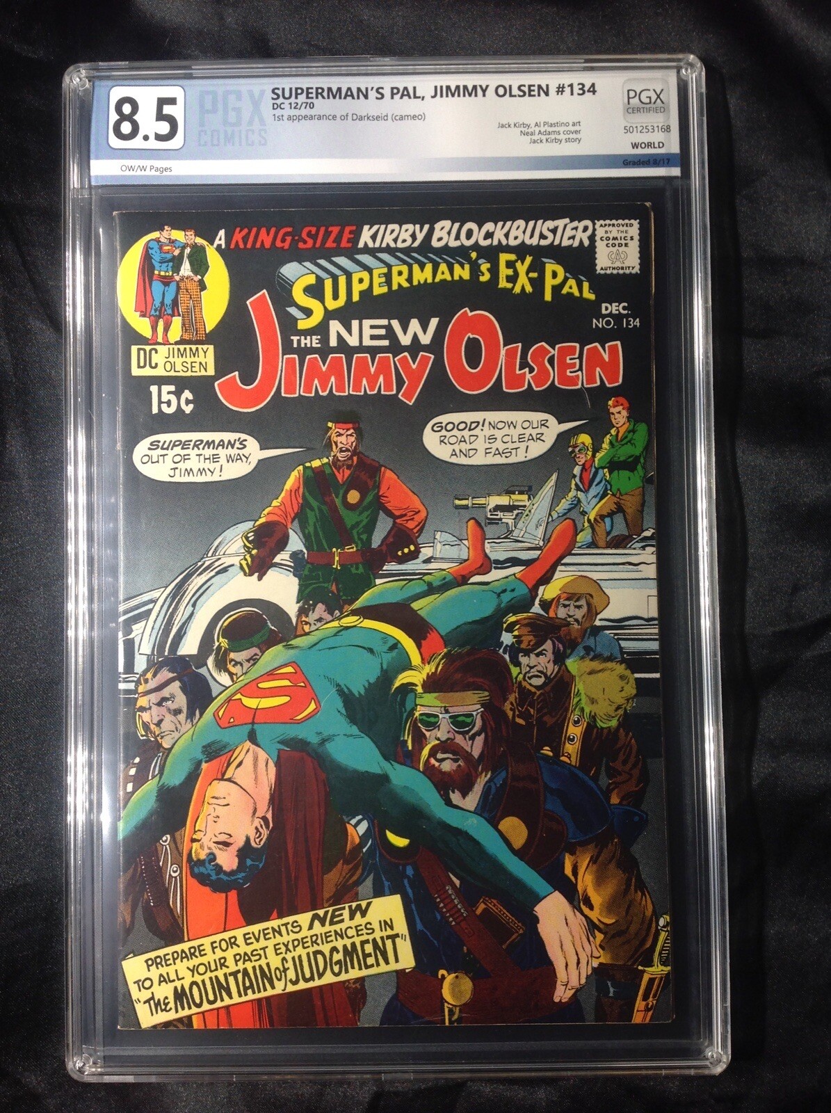 💥SUPERMAN'S PAL💥 JIMMY OLSEN #134 CGC 8.5 OW/W💥1st APP OF DARKSEID💥 💥SUPERMAN'S PAL💥 JIMMY OLSEN #134 CGC 8.5 OW/W💥1st APP OF DARKSEID💥