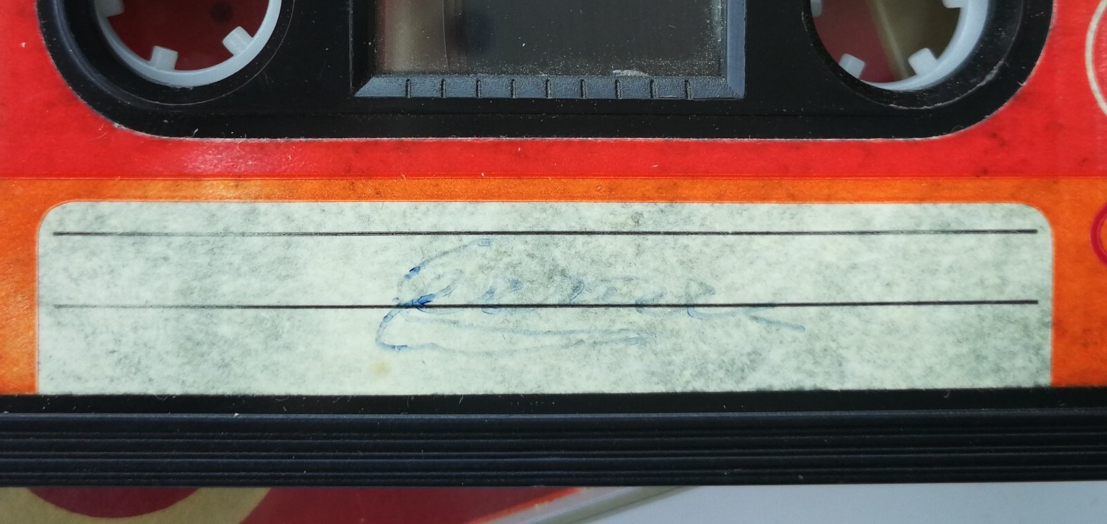 Unpublished audiocassette with interview and autograph by Enzo Ferrari