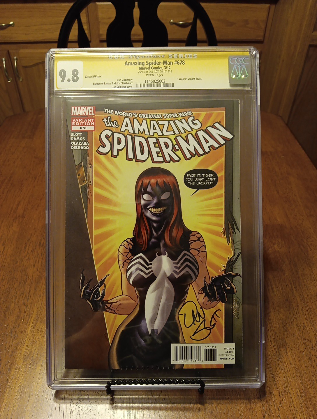 Amazing Spider-man #678 Venom Variant CGC SS 9.8