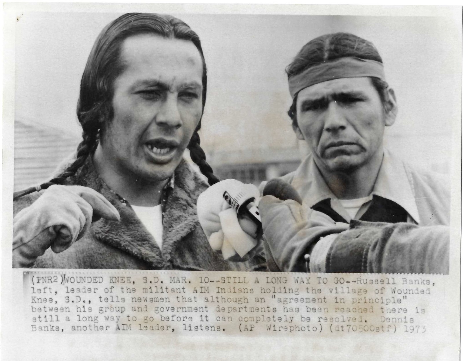 Photograph Depicts Important American Indian Movement Protest At Wounded Knee Photograph Depicts Important American Indian Movement Protest At Wounded Knee